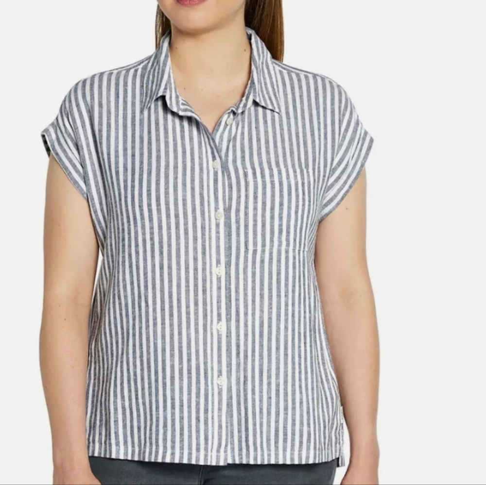 Orvis Linen blend‎ short sleeve top